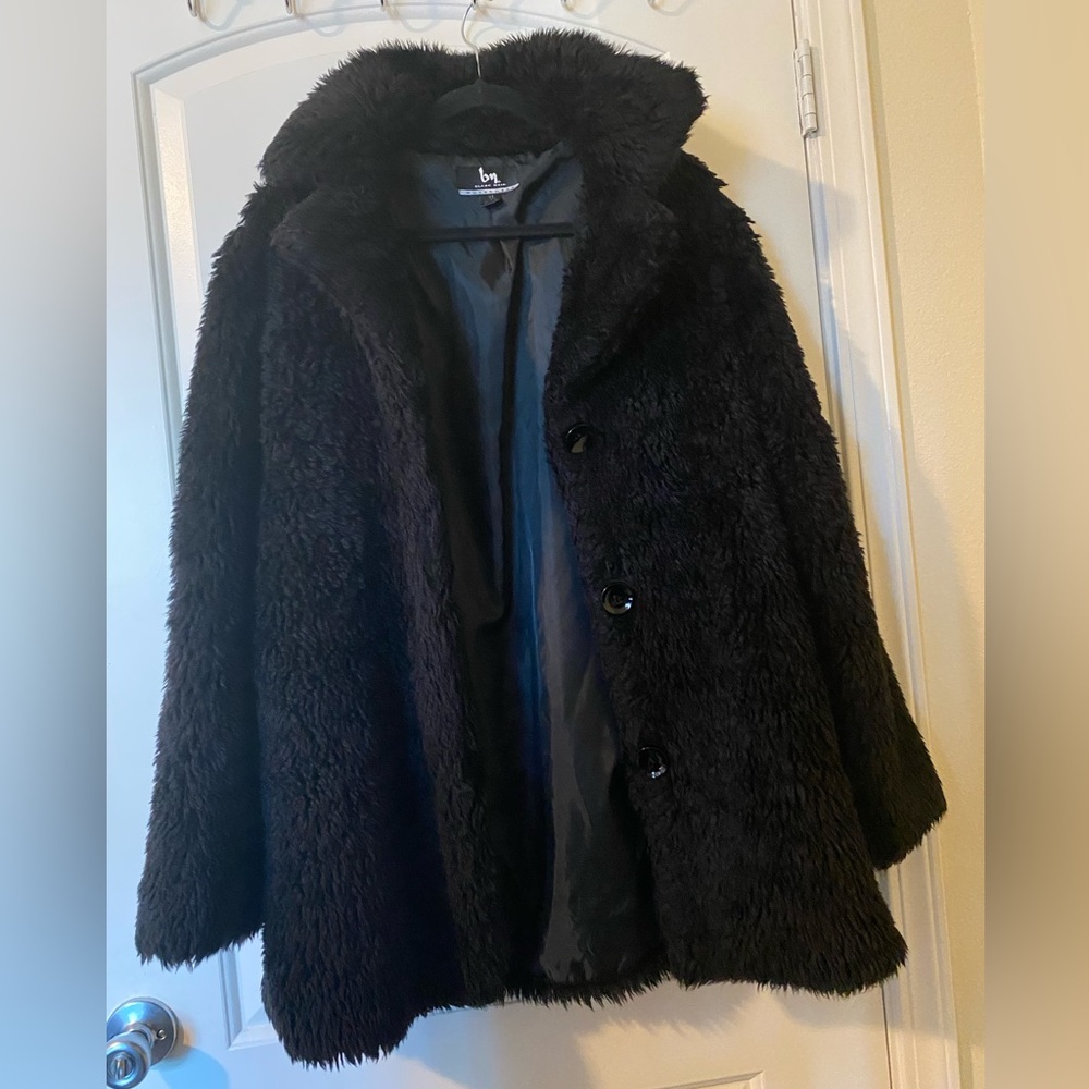 Blanc Noir Black Teddy Jacket - Picture 2 of 7